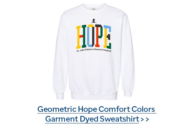 Geometric Hope Comfort Colors Garment Dyed Sweatshirt