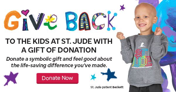 Give back to the kids of St. Jude