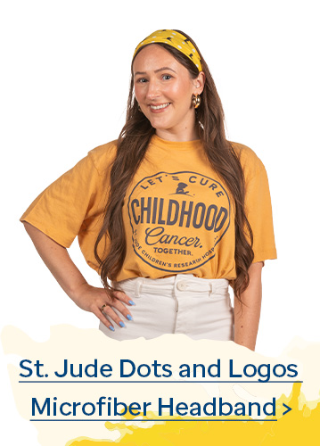 St. Jude Dots and Logo Microfiber Headband