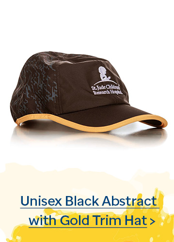Unisex Black Abstract with gold trim hat