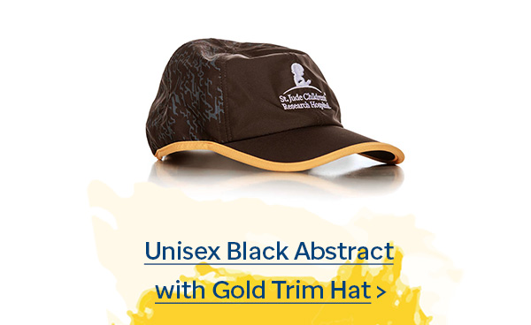 Unisex Black Abstract with gold trim hat