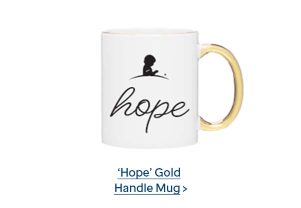 hope gold handle mug